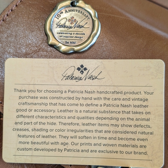 Patricia Nash Veneto Tan Crossbody Style P49301 - Picture 4 of 16